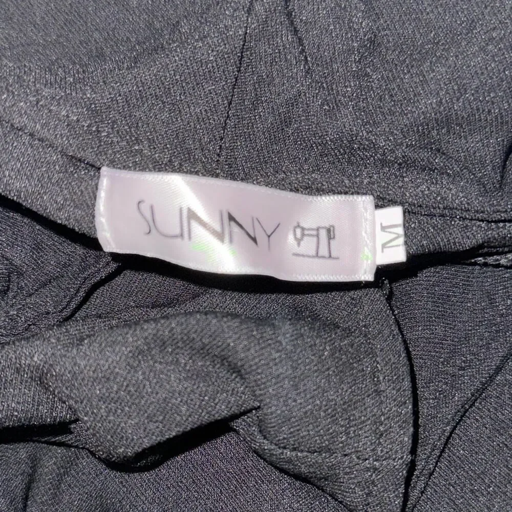 Stretchy Black Cutout Shorts - Picture 6 of 6